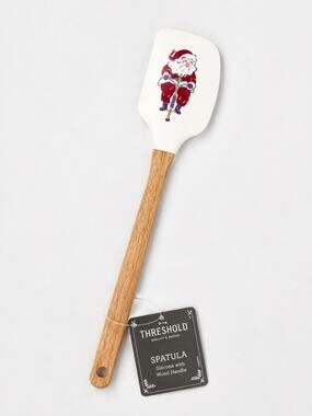 Threshold Christmas Santa Silicone Spatula with Wood Handle